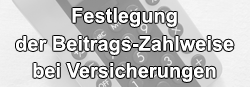 Beitrags-Zahlweise bei Versicherungen